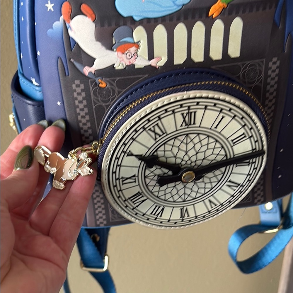 Blue Peter Pan Mini Loungefly Backpack - image 3